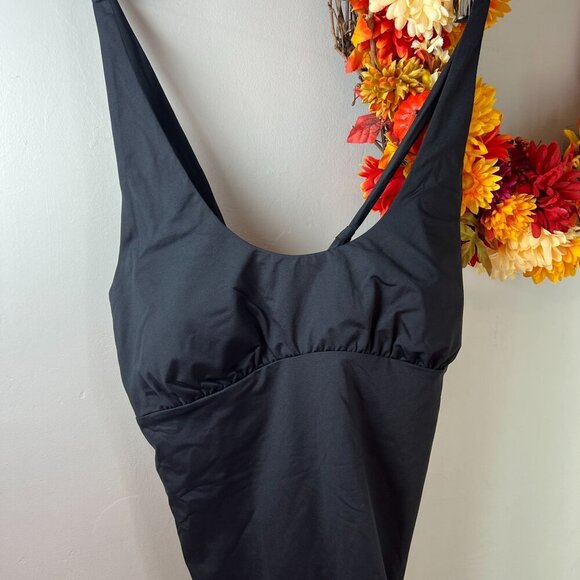 prAna Womens Mallorca Tankini Swim Top XTRA-SMALL XS in Black UPF50+ - Picture 3 of 7